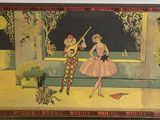 a picture of a painting on the wall of a room