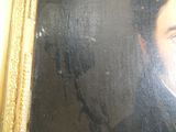 un tableau représentant un homme en costume-cravate