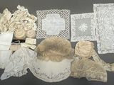 many different types of laces on display on a table