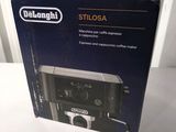 delonghi stlosa coffee machine in box on table