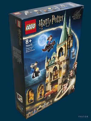 une boîte de Lego « Harry Potter » représentant le château de Poudlard