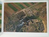 a picture of an aerial view of a farm land