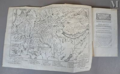 un vieux livre sur lequel figure le dessin d'une carte