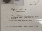 une image représentant une feuille de papier sur laquelle figure l'image d'une pièce de monnaie