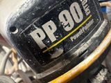 a close up of a prop propanent on a table