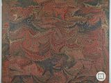 a picture of a red and green paisley pattern on the cover of a book
