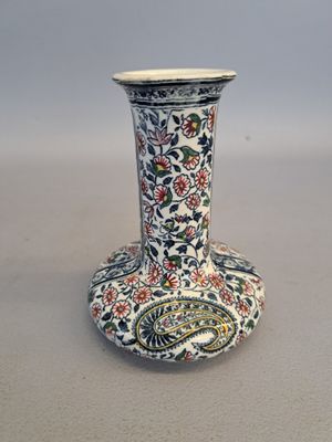 GIEN modèle Cachemire Petit vase soliflore en faïence polych…