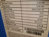 the label on the back of a machine shows that it is not working