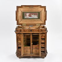 [HORLOGERIE] Cabinet de table sur quatre faces en bois natur… (photo 3)