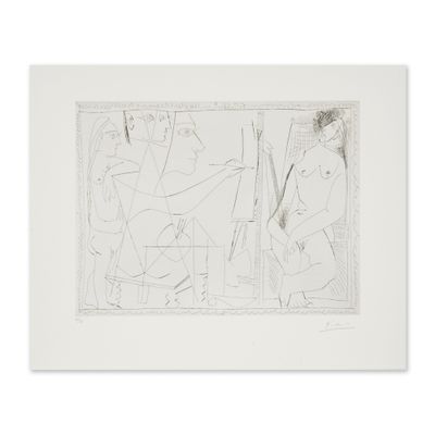 an image of a drawing of a man and woman in a room