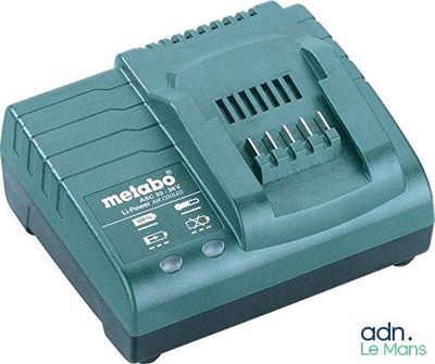a close up of a battery charger on a white background