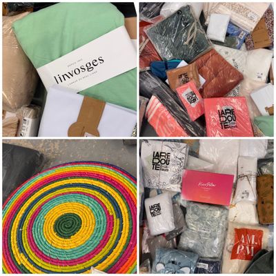 de nombreuses photos différentes représentant divers objets contenus dans une boîte