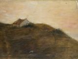 une image représentant un tableau où l'on voit une personne allongée sur une colline