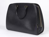 a black louis vuitton bag on a white background