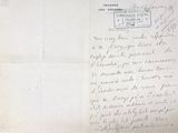 an old letter written in french on a piece of paper