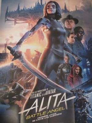 une affiche du film « Alita : Angel of Battle »