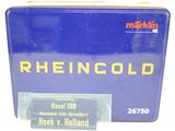 an image of a blue box with a label on it that says rheincold