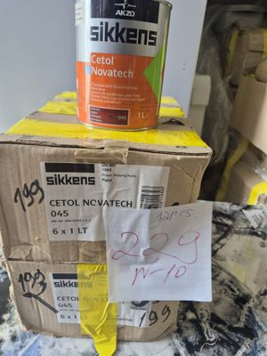 Lot de 12 pots de lasure bois Sikkens Cetol Novatech, 1L, te…