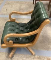 Fauteuil de bureau pivotant à roulettes de style Anglais, ty… (photo 2)