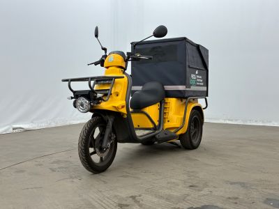 a motorcycle that is parked in a parking lot