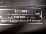 a close up of a label on a car ' s engine