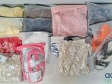 many items that are packed in bags on the table