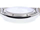 an image of a close up of a watch on a white surface