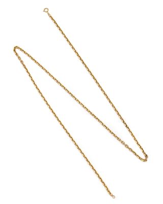 un collier en or auquel est attachée une chaîne