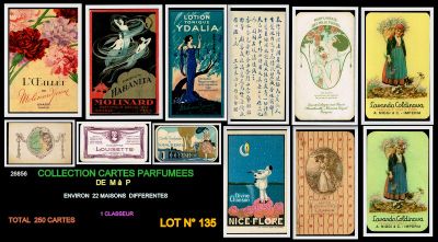 many different types of postcards displayed on a black background
