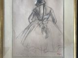an image of a drawing of a woman in a dress