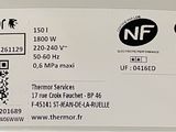 a label on the back of a refrigerator that says thermore