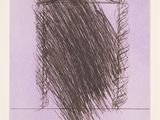 an image of a drawing of a man ' s head on a purple background