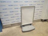 an image of a sign on a stand in a room