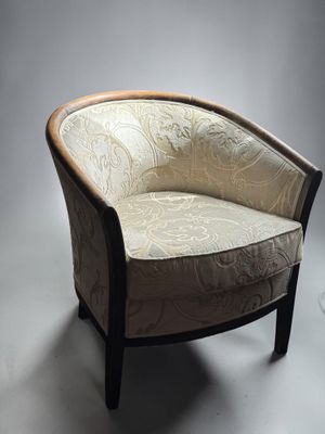 an image of a chair with a paisley pattern on it