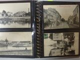 a black and white photo of a book with pictures on it