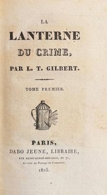 an old book with a black and white image of a teapot