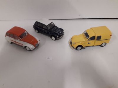 3 voitures metal collection citroen