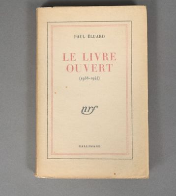 the front cover of the book le livvre ouvert, with a red border