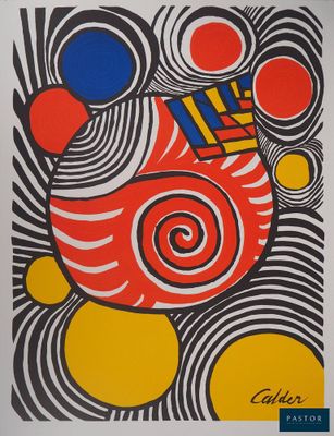 an image of a painting of a red, yellow, and blue object