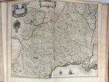 an old book with a map of the country of england