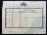 a black and white photo of a document with a picture of a ship on it