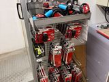 a picture of a rack of tools in a garage