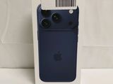 the back of a blue iphone 11 with a barcode on it