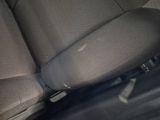 a close up of a seat in a car