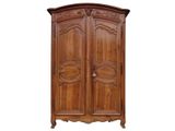 an image of a wooden armoire with two doors