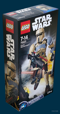 a box with a lego star wars action figure on it