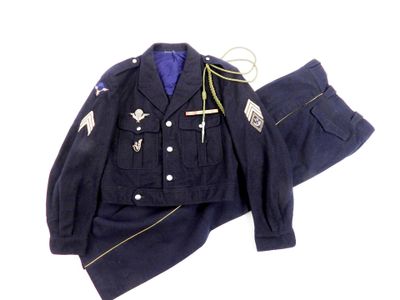 a uniform that is on display on a white background
