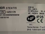 a label on the back of a refrigerator that says thermo stets