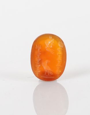 a small piece of fruit that is sitting on a table
