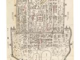 an old map of the city of plan van peking